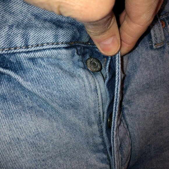 Old Navy Natalie Womens 32 OG Straight High Rise Distressed Denim Jeans - Picture 6 of 11